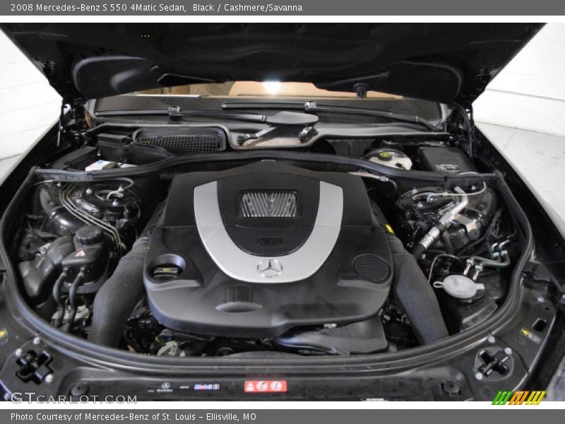 Black / Cashmere/Savanna 2008 Mercedes-Benz S 550 4Matic Sedan