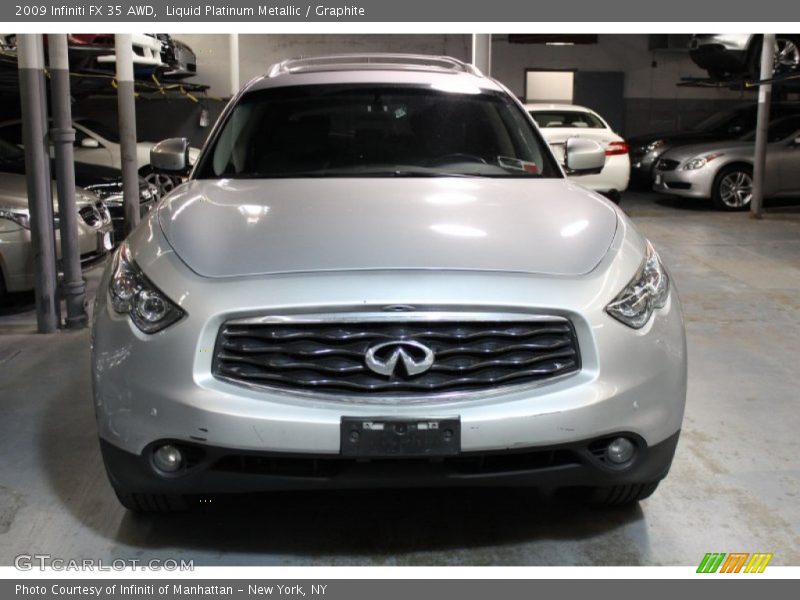 Liquid Platinum Metallic / Graphite 2009 Infiniti FX 35 AWD