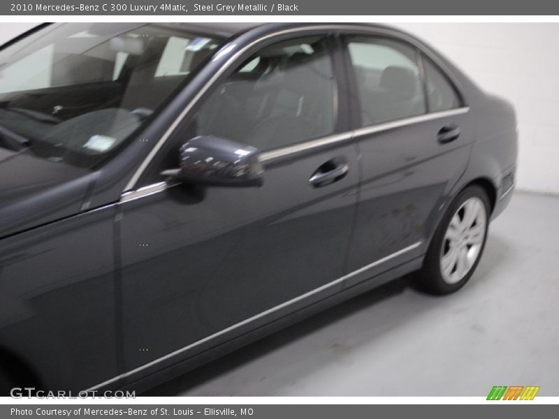 Steel Grey Metallic / Black 2010 Mercedes-Benz C 300 Luxury 4Matic