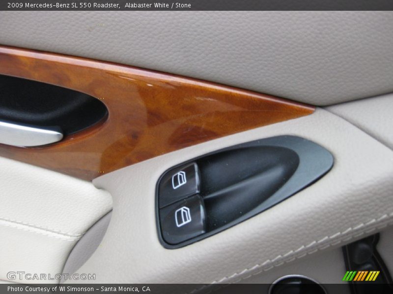 Alabaster White / Stone 2009 Mercedes-Benz SL 550 Roadster