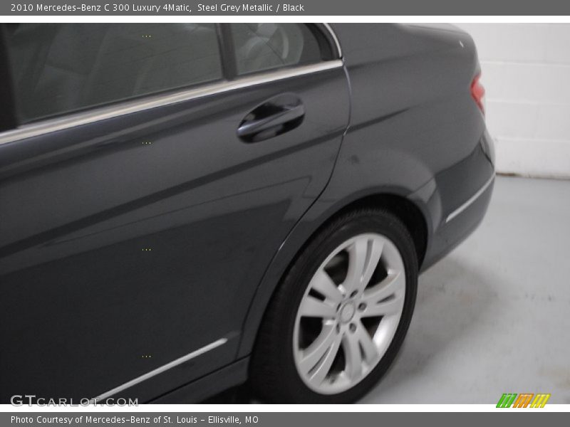 Steel Grey Metallic / Black 2010 Mercedes-Benz C 300 Luxury 4Matic