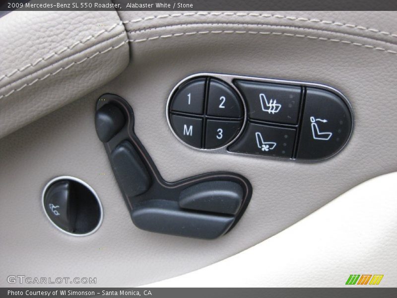 Controls of 2009 SL 550 Roadster