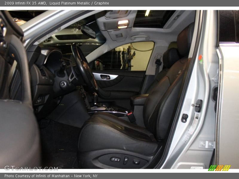 Liquid Platinum Metallic / Graphite 2009 Infiniti FX 35 AWD
