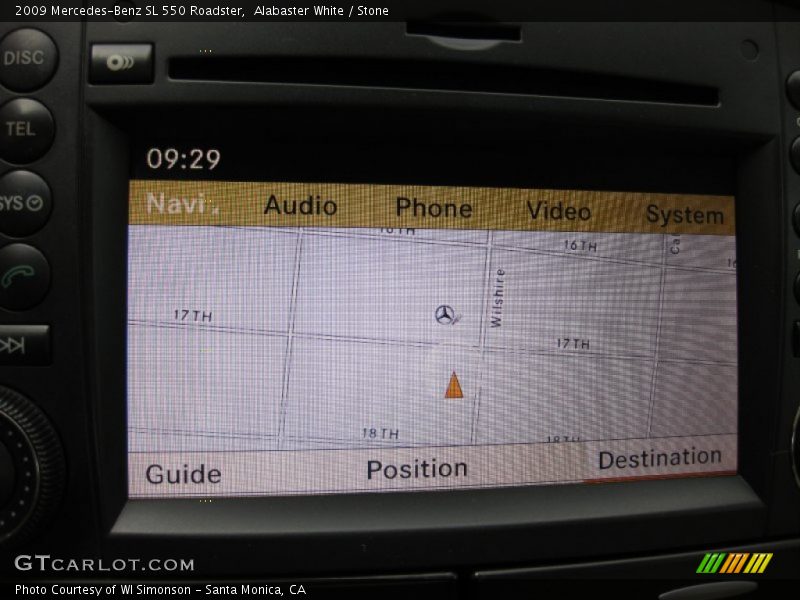 Alabaster White / Stone 2009 Mercedes-Benz SL 550 Roadster