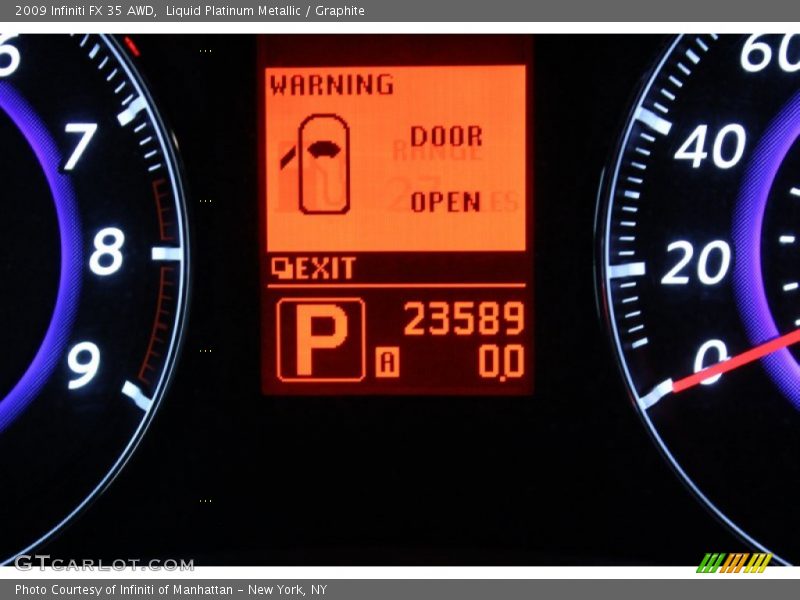 Liquid Platinum Metallic / Graphite 2009 Infiniti FX 35 AWD