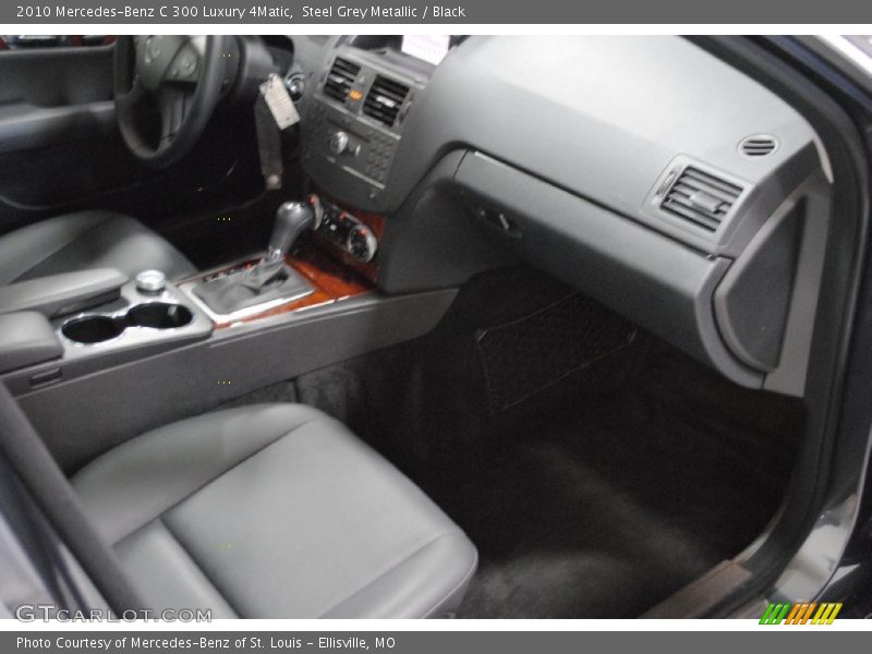 Steel Grey Metallic / Black 2010 Mercedes-Benz C 300 Luxury 4Matic