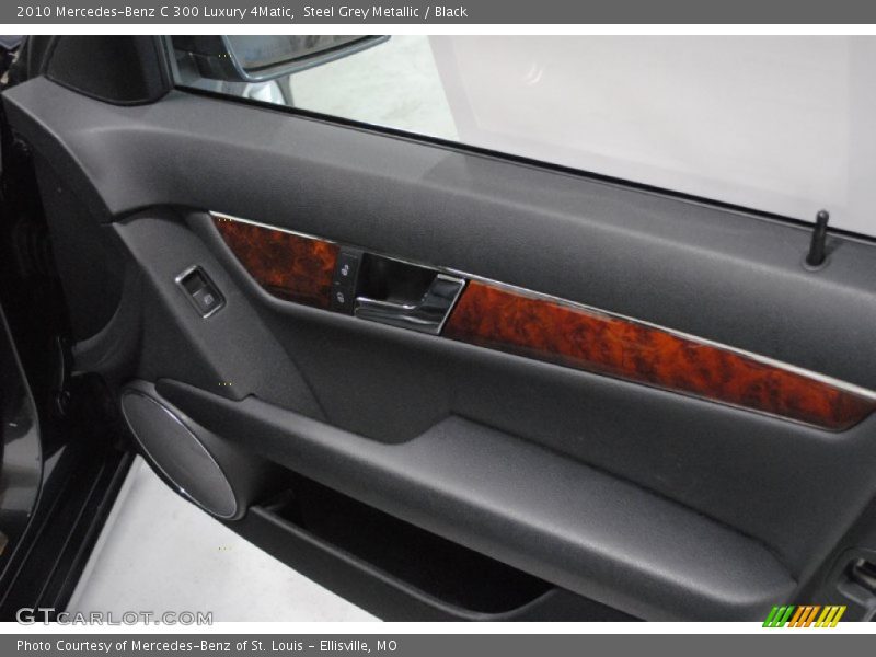 Steel Grey Metallic / Black 2010 Mercedes-Benz C 300 Luxury 4Matic