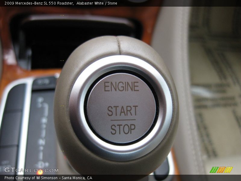 Alabaster White / Stone 2009 Mercedes-Benz SL 550 Roadster