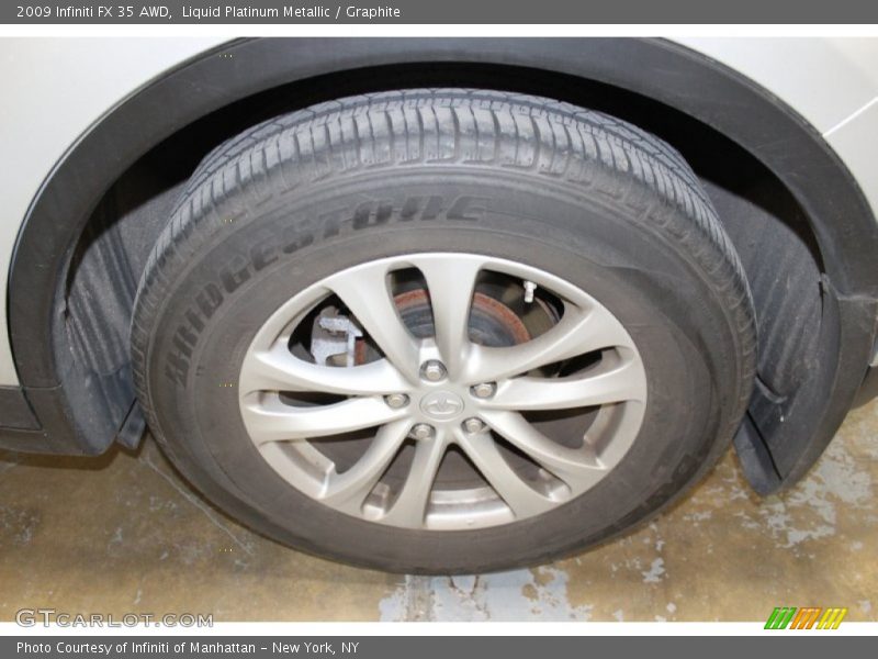Liquid Platinum Metallic / Graphite 2009 Infiniti FX 35 AWD