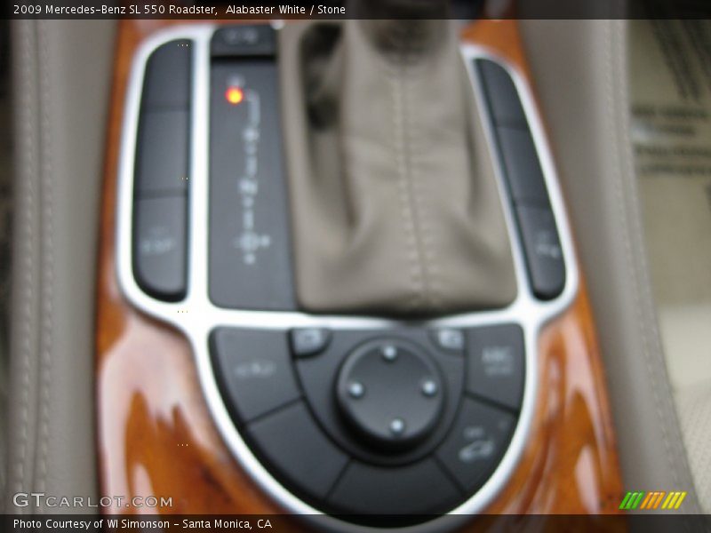 Alabaster White / Stone 2009 Mercedes-Benz SL 550 Roadster