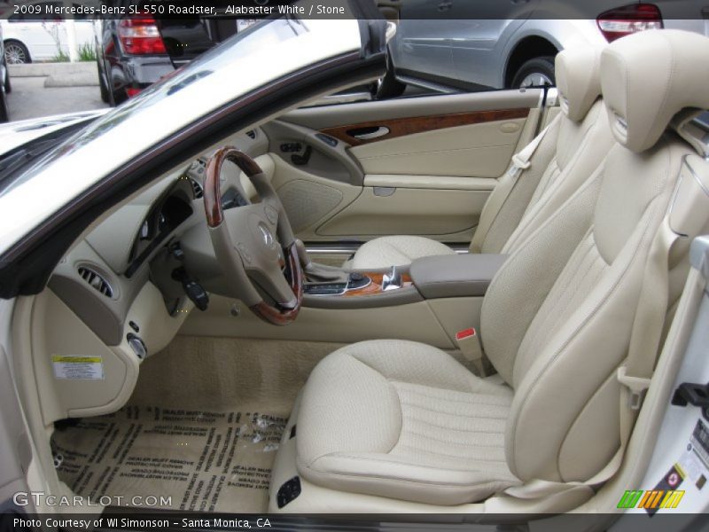  2009 SL 550 Roadster Stone Interior
