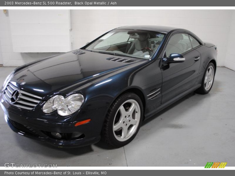 Black Opal Metallic / Ash 2003 Mercedes-Benz SL 500 Roadster