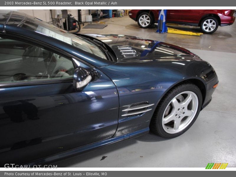 Black Opal Metallic / Ash 2003 Mercedes-Benz SL 500 Roadster