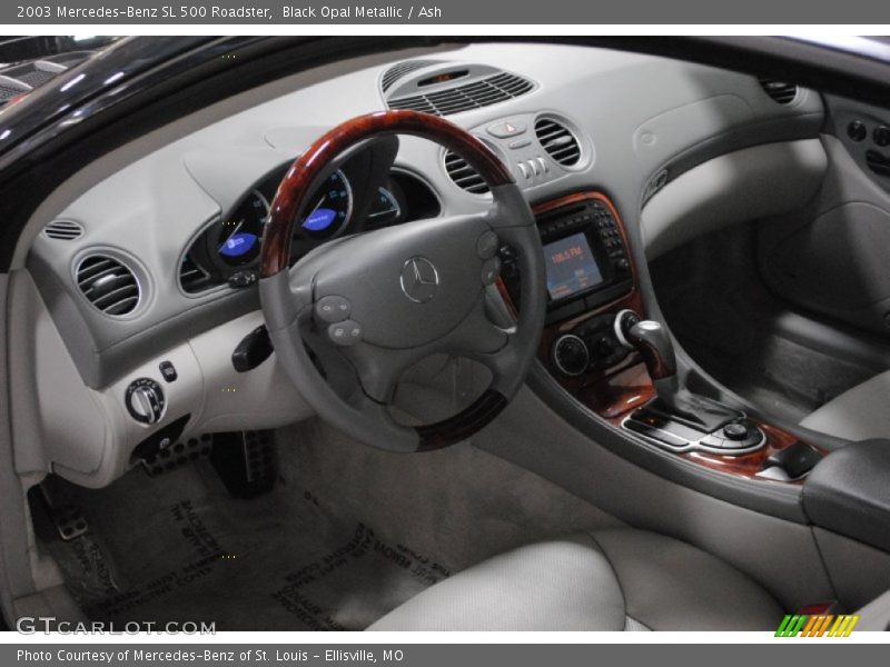 Black Opal Metallic / Ash 2003 Mercedes-Benz SL 500 Roadster