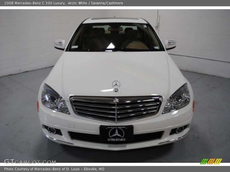 Arctic White / Savanna/Cashmere 2008 Mercedes-Benz C 300 Luxury