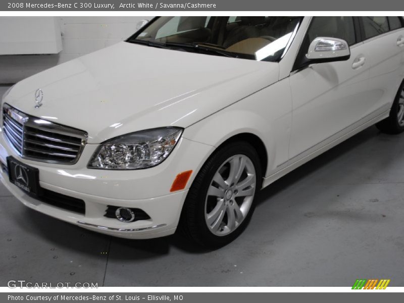 Arctic White / Savanna/Cashmere 2008 Mercedes-Benz C 300 Luxury