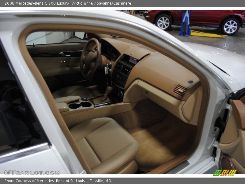 Arctic White / Savanna/Cashmere 2008 Mercedes-Benz C 300 Luxury