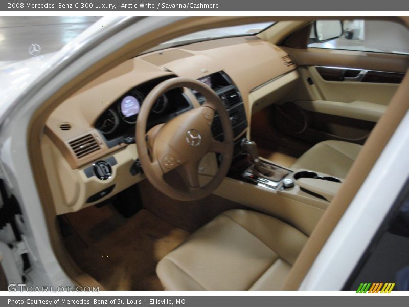 Arctic White / Savanna/Cashmere 2008 Mercedes-Benz C 300 Luxury