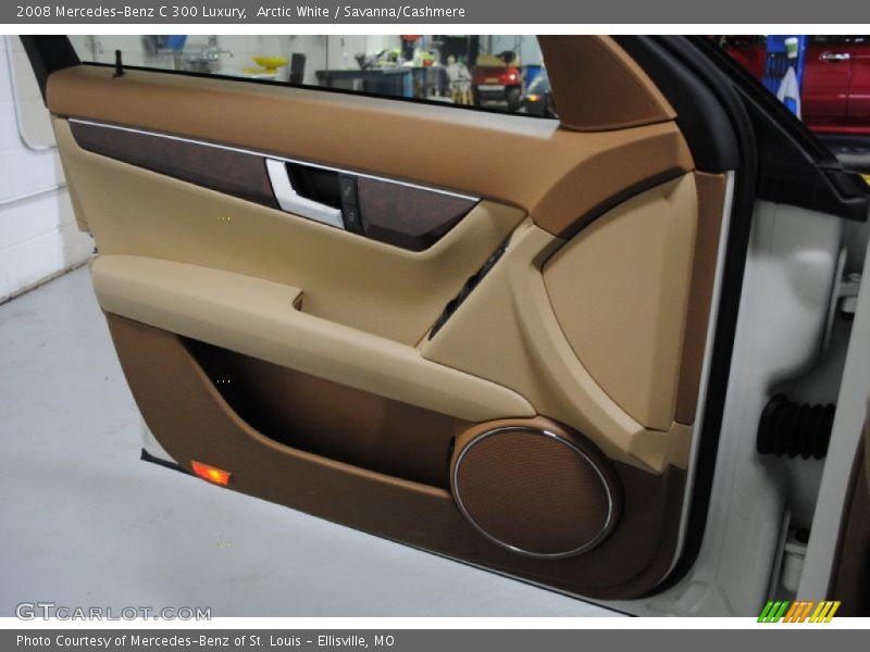 Arctic White / Savanna/Cashmere 2008 Mercedes-Benz C 300 Luxury