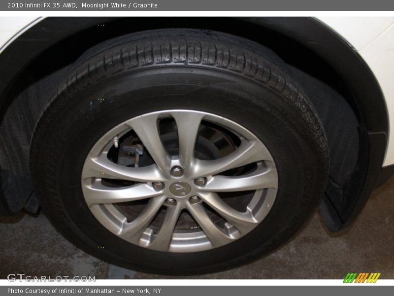 Moonlight White / Graphite 2010 Infiniti FX 35 AWD
