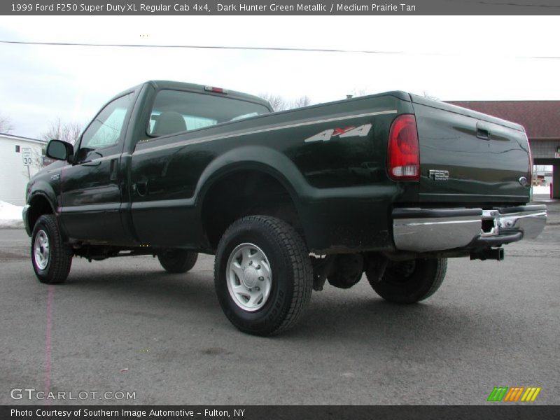 Dark Hunter Green Metallic / Medium Prairie Tan 1999 Ford F250 Super Duty XL Regular Cab 4x4