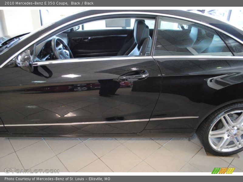 Black / Black 2010 Mercedes-Benz E 350 Coupe