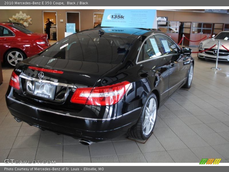 Black / Black 2010 Mercedes-Benz E 350 Coupe