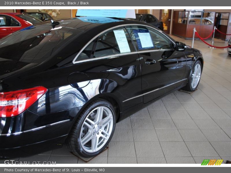 Black / Black 2010 Mercedes-Benz E 350 Coupe