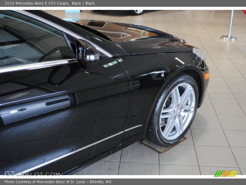 Black / Black 2010 Mercedes-Benz E 350 Coupe