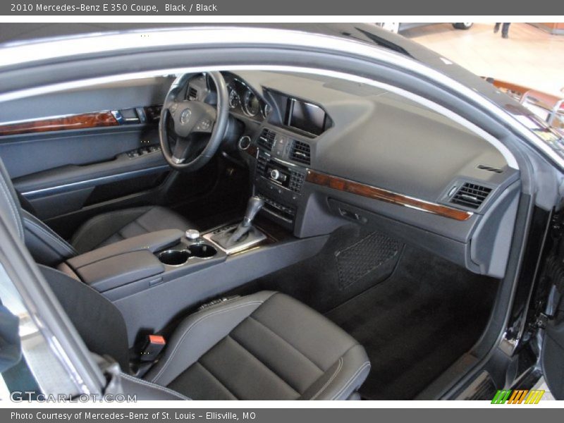 Black / Black 2010 Mercedes-Benz E 350 Coupe