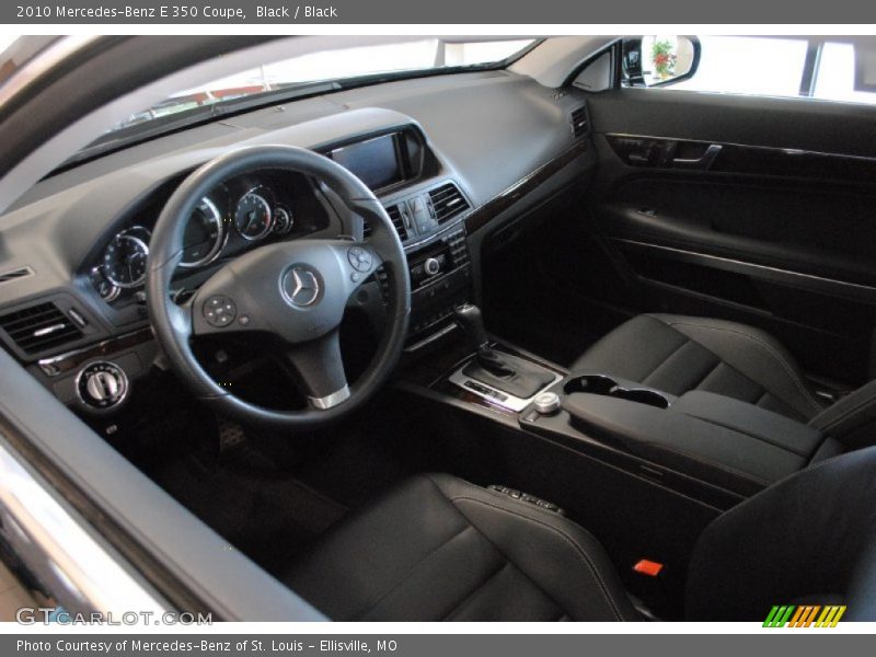 Black / Black 2010 Mercedes-Benz E 350 Coupe