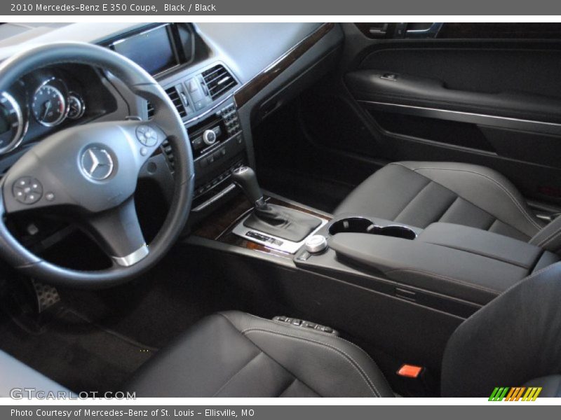 Black / Black 2010 Mercedes-Benz E 350 Coupe
