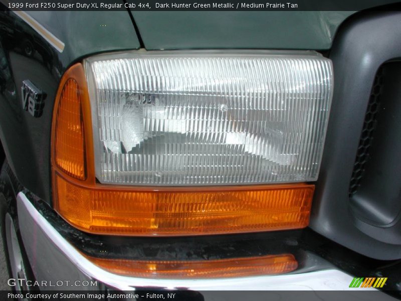 Dark Hunter Green Metallic / Medium Prairie Tan 1999 Ford F250 Super Duty XL Regular Cab 4x4