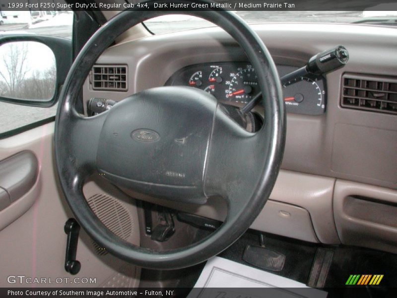 Dark Hunter Green Metallic / Medium Prairie Tan 1999 Ford F250 Super Duty XL Regular Cab 4x4