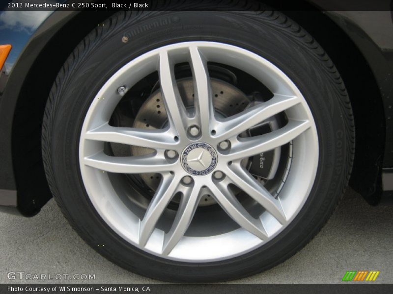 Black / Black 2012 Mercedes-Benz C 250 Sport
