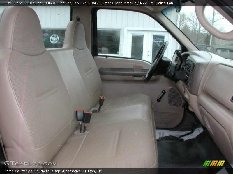 Dark Hunter Green Metallic / Medium Prairie Tan 1999 Ford F250 Super Duty XL Regular Cab 4x4
