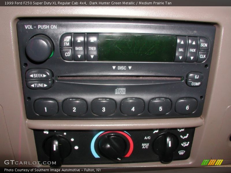 Dark Hunter Green Metallic / Medium Prairie Tan 1999 Ford F250 Super Duty XL Regular Cab 4x4