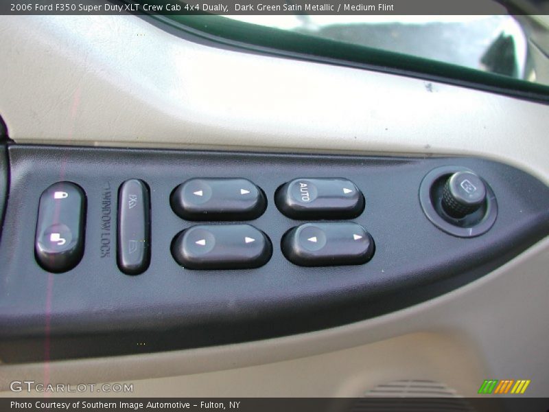 Dark Green Satin Metallic / Medium Flint 2006 Ford F350 Super Duty XLT Crew Cab 4x4 Dually