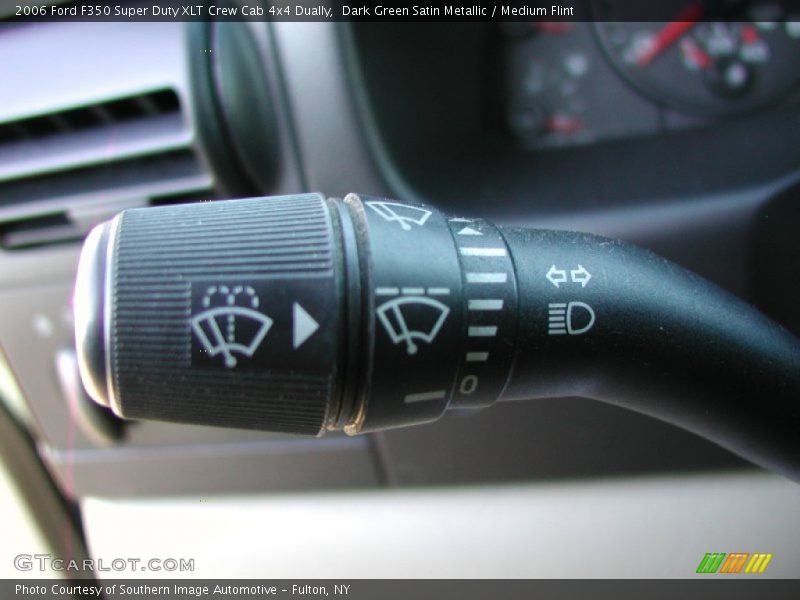 Dark Green Satin Metallic / Medium Flint 2006 Ford F350 Super Duty XLT Crew Cab 4x4 Dually