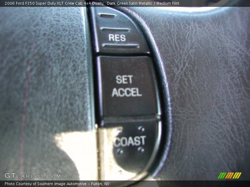 Dark Green Satin Metallic / Medium Flint 2006 Ford F350 Super Duty XLT Crew Cab 4x4 Dually