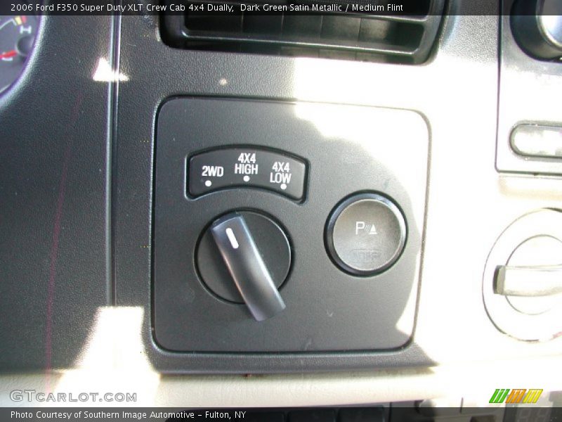 Dark Green Satin Metallic / Medium Flint 2006 Ford F350 Super Duty XLT Crew Cab 4x4 Dually