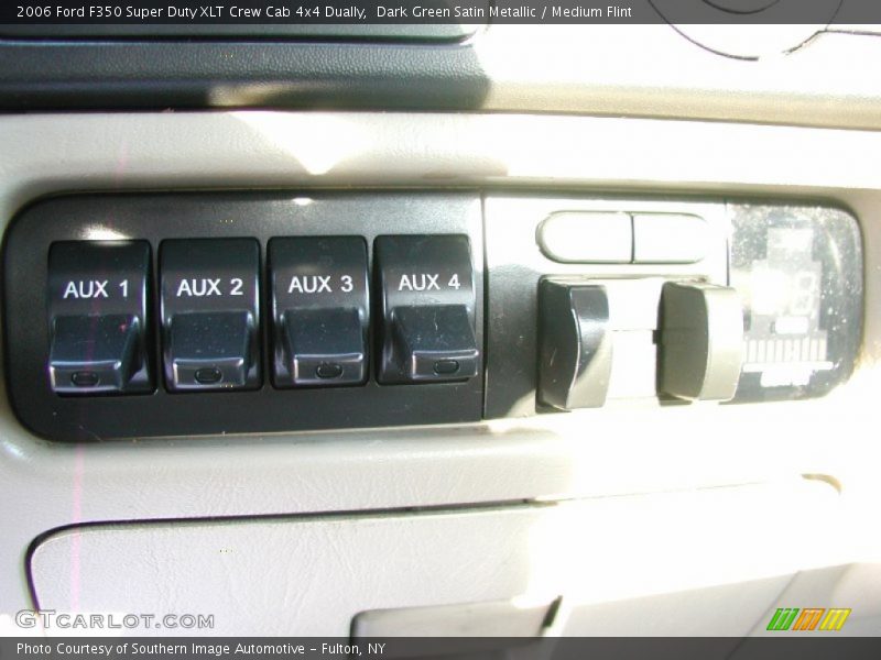 Dark Green Satin Metallic / Medium Flint 2006 Ford F350 Super Duty XLT Crew Cab 4x4 Dually