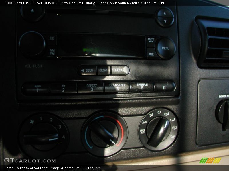 Dark Green Satin Metallic / Medium Flint 2006 Ford F350 Super Duty XLT Crew Cab 4x4 Dually