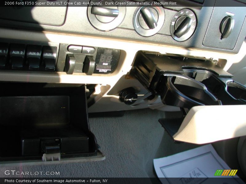 Dark Green Satin Metallic / Medium Flint 2006 Ford F350 Super Duty XLT Crew Cab 4x4 Dually