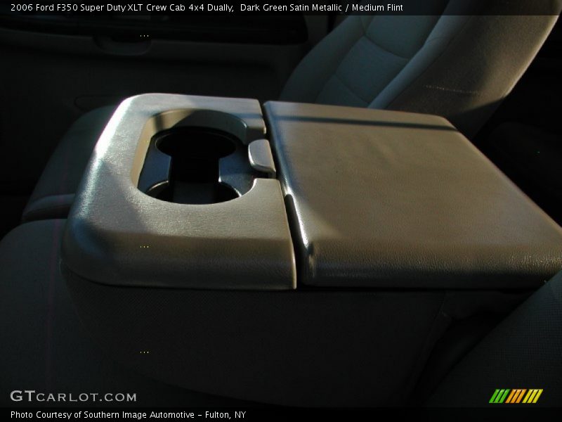 Dark Green Satin Metallic / Medium Flint 2006 Ford F350 Super Duty XLT Crew Cab 4x4 Dually