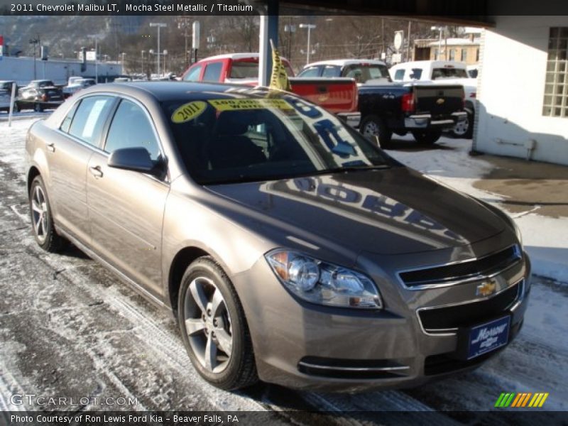 Mocha Steel Metallic / Titanium 2011 Chevrolet Malibu LT