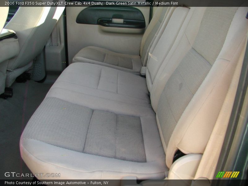 Dark Green Satin Metallic / Medium Flint 2006 Ford F350 Super Duty XLT Crew Cab 4x4 Dually