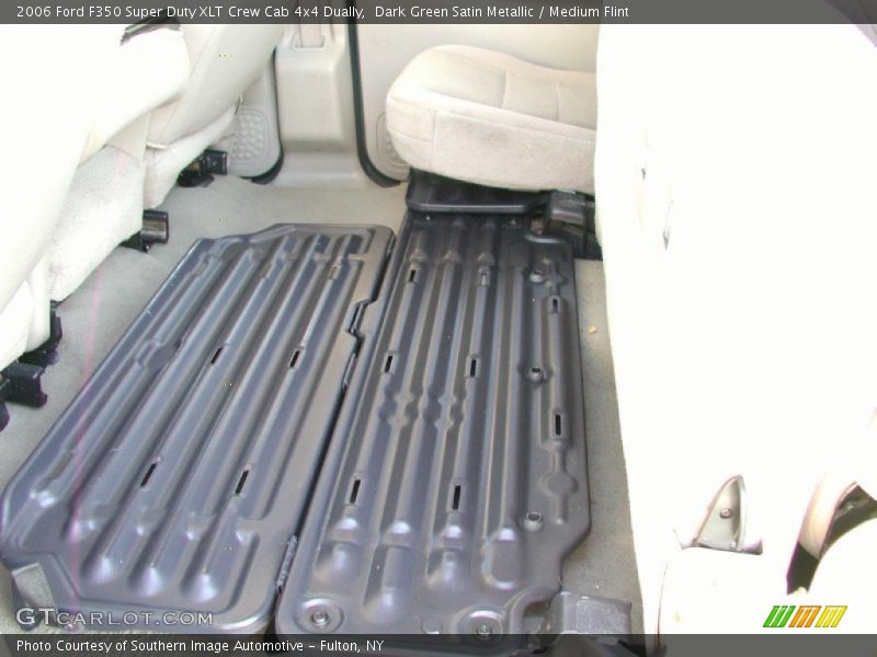 Dark Green Satin Metallic / Medium Flint 2006 Ford F350 Super Duty XLT Crew Cab 4x4 Dually