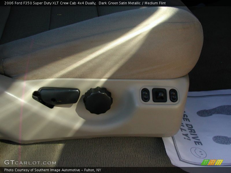 Dark Green Satin Metallic / Medium Flint 2006 Ford F350 Super Duty XLT Crew Cab 4x4 Dually