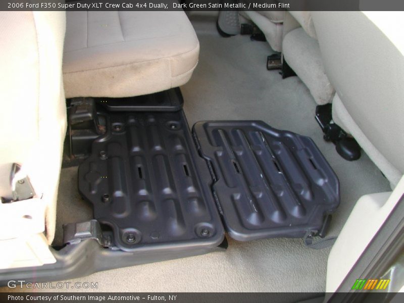Dark Green Satin Metallic / Medium Flint 2006 Ford F350 Super Duty XLT Crew Cab 4x4 Dually